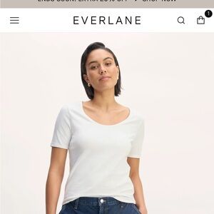 Everlane Form Scoop Neck Tee XXL